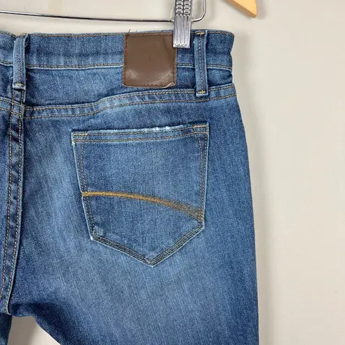 Driftwood Jeans Womens 29 Embroidered Flower Distressed Blue Denim Skinny