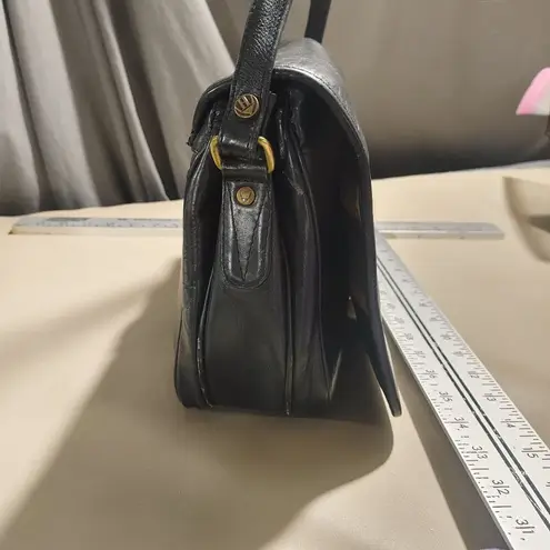 Hidesign Black Premium Leather Crossbody Bag Zip Adjustable Strap Compartments