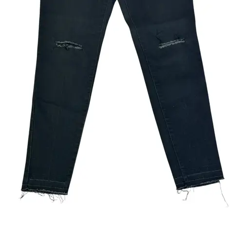 William Rast Sculpted High Rise Skinny Jeans Womens 31 Black Distressed Grunge - Image 3