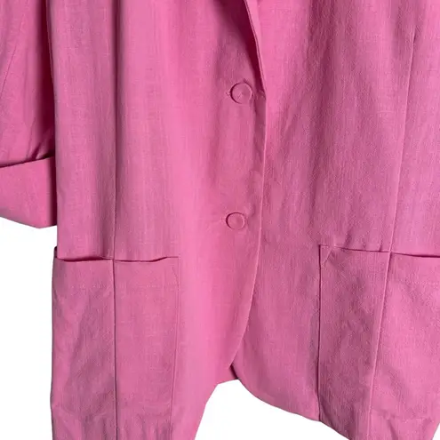 Storets Brianna Pink Oversized Blazer Jacket Size Medium