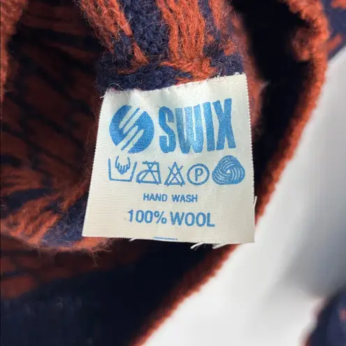 Vintage Sondre Authentic Norwegian 100% Wool Sweater Men’s Size Large Navy Blue