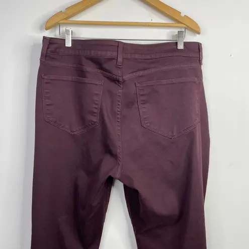 NYDJ Not Your Daughters Jeans Alina Burgundy Leggings Pants Skinny Plus 16W 16