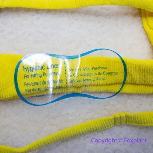 New! Set! Mello the Label low cut top and Brazilian bottom Limao yellow, size M Yellow Size M