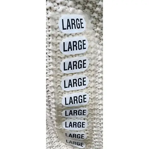 Cozy Cable Knit Cowl Neck Sweater Light Beige Heather Women's Pullover L Tan Size L