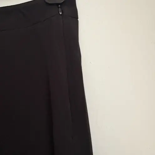 Armani Collezioni Black Acetate Slinky Wide Dress Formal Pants Trousers 4