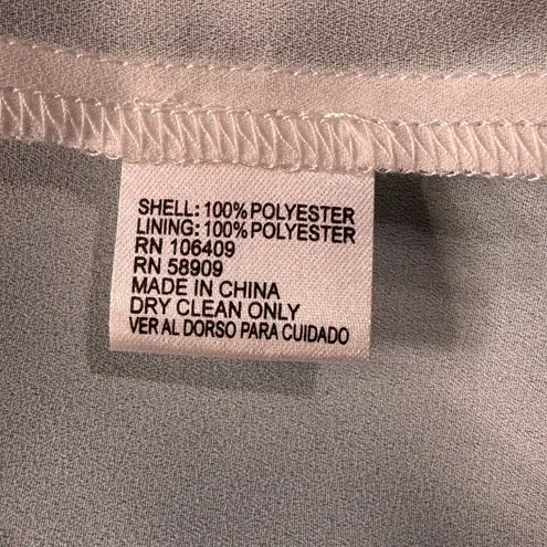 Cremieux Large Tunic Top Sleeveless Lined Rear Zipper Keyhole Neck Lightweight Blue