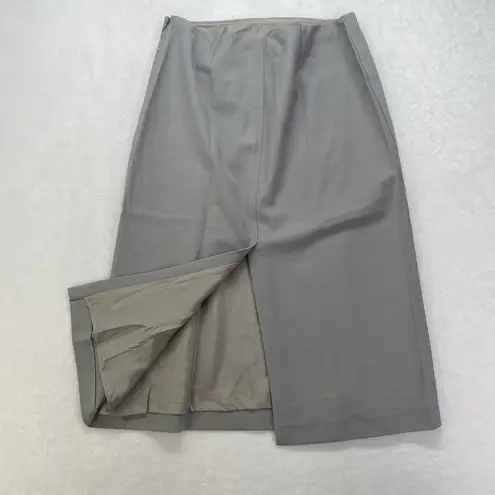 Ralph Lauren New  Collection Purple Label skirt womens 8 gray lined side zip