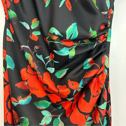 ASOS  Rose Floral Off the Shoulder Bardot Midi Dress Size 8 Tall