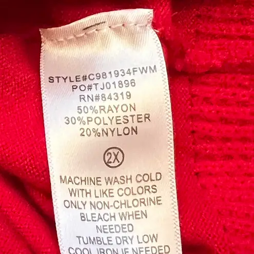 Cyrus Red Cowl Neck Hi Low Sweater