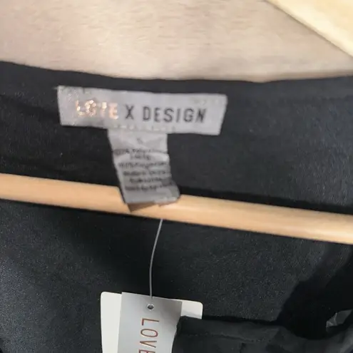 Love by Design Nordstrom Women Black Tiered Maxi Short Sleeve Dress Spring Sz S