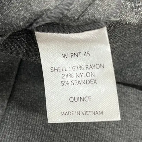 Quince Women's Charcoal Gray Ultra-Stretch Ponte Skinny Pants Size Small