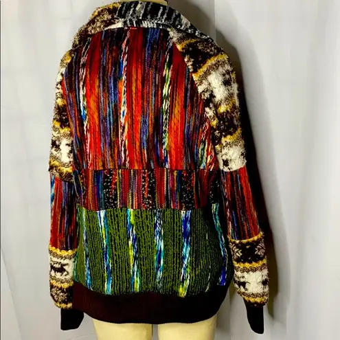 Adore Boho Artsy Patchwork Cowl Jacket Sz S