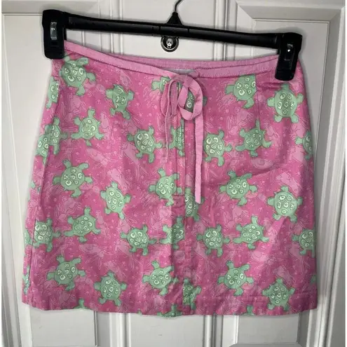 Lilly Pulitzer  The Tortoise & The Hare Print Skirt with Ribbon Trim Size 2 - Image 2