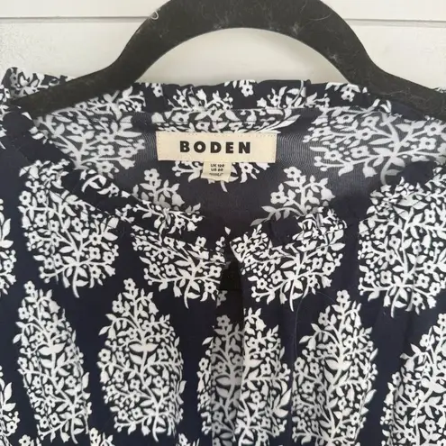 Boden Women’s 8R Blue Patterned Midi Dress Size 8