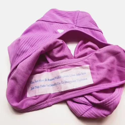 Stoney Clover Lane Stoney Clover LN High Waisted Bikini Bottom Women's Size XS Purple Swimsuit