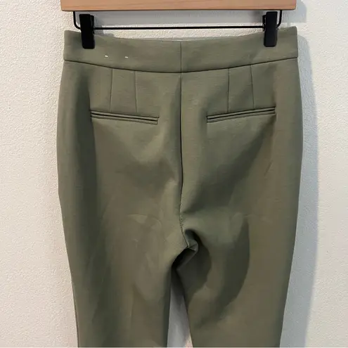 Ann Taylor Ann‎ Taylor High Waist Ankle Pant Double Knit Seamed Olive Green Size 6 Petite - Image 6