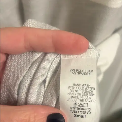 Striped Gray and White T