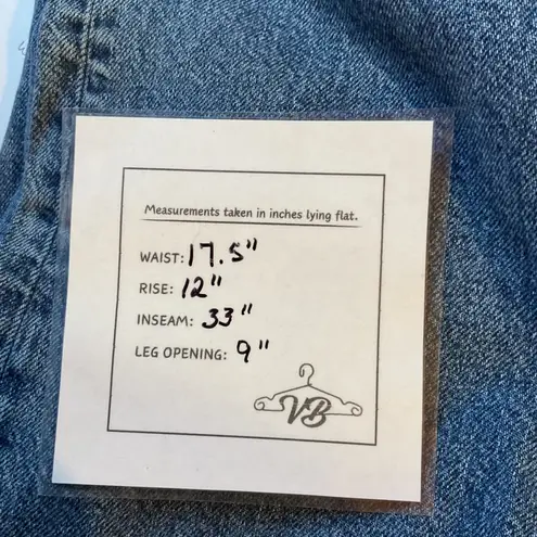 American Eagle High Waisted Frayed Hem Straight Leg Denim Jeans Whiskers Size 10 Blue