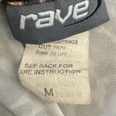 Vintage Y2K Rave Size Small One Shoulder Bedazzled Leopard One Shoulder Crop Top Brown