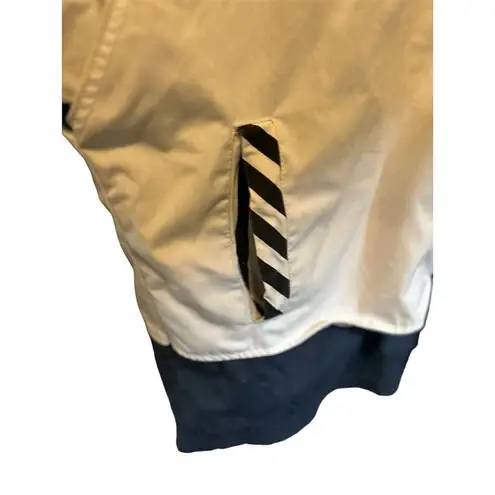 Vintage Mulberry Street Nautical Windbreaker Jacket L White Striped Unisex Size L