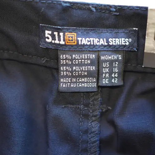 5.11 Tactical Women's Taclite Pro Cargo Shorts Size 12 Dark Navy NWT