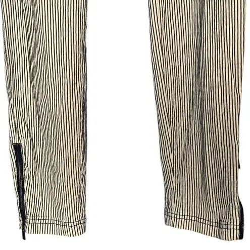 Hugo Boss Orange Women's 36x29 Pin Stripe Zip Ankle Pants Blue White Slim Fit