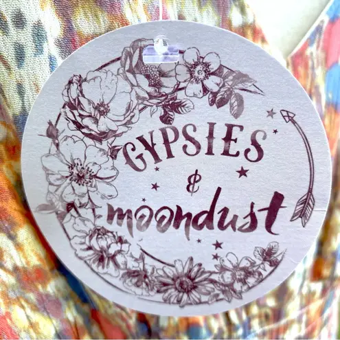 Gypsies & Moondust Dress Boho Tiered Ruffle Sleeveless NWT