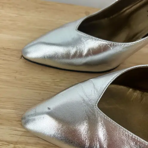Yves Saint Laurent Silver heels size 7 vintage