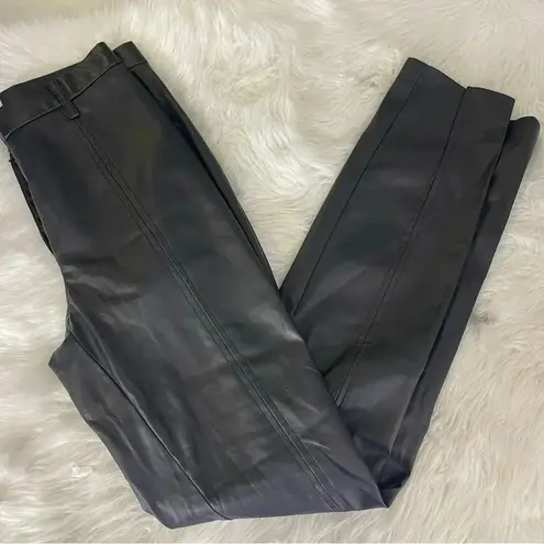 Jason Wu Faux Leather Straight Leg Pants Size Small