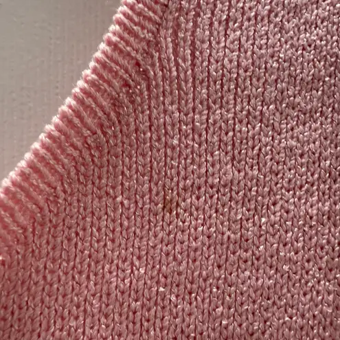 St. John Women's Dress Pink Bow Sleeves Knit Ballerina Vintage Santana