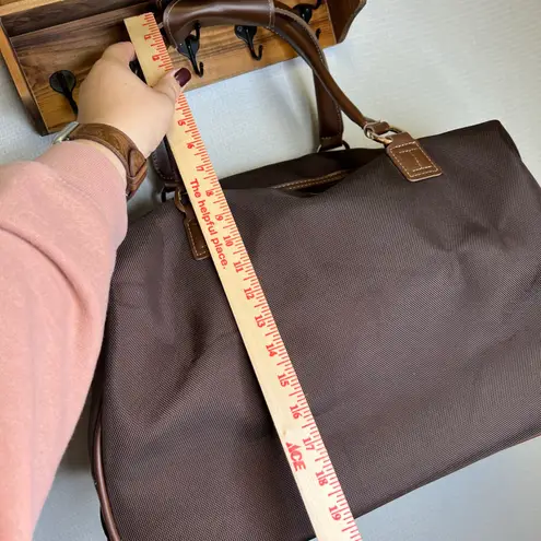 London Fog Rolling Duffle Bag Brown Carry On Luggage Travel Weekender