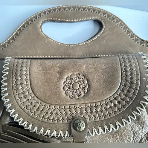 Patricia Nash Sage Green
Distressed Leather Stitch Trim
Detach Strap Hobo Bag