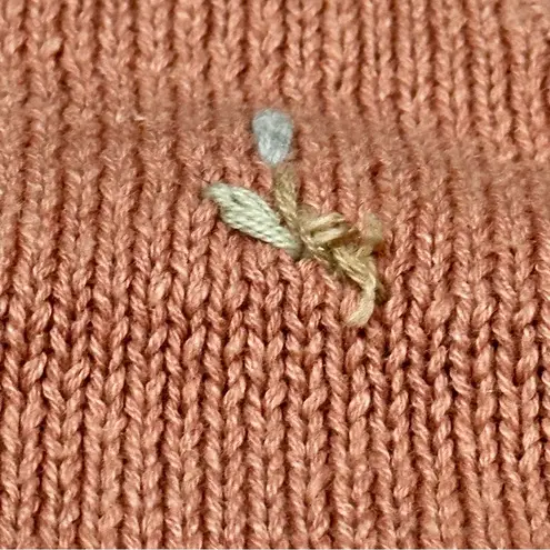 Bryn Connelly Womens Size M Pink Embroidered Forget Me Knots Ribbon Vest Vintage Size M