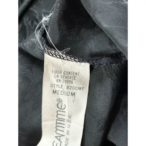 VTG Dreamtime Camisole Top Black Lace Satin Sz M Goth Grunge Witchy Whimsigoth Size M