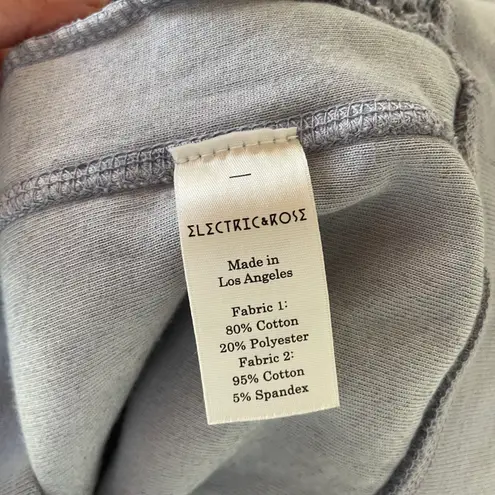 Electric & Rose Leo velour windbreaker sweater in ombré denim size S small