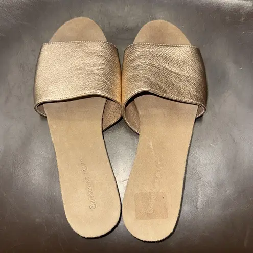 Chocolat Blu  Viveca Rose Gold Leather Sandal thumbnail 2