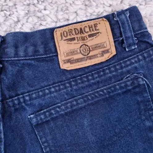 Jordache Vintage Size 32 High Rise Mom Jean Shorts Dark Wash Baggy Relaxed