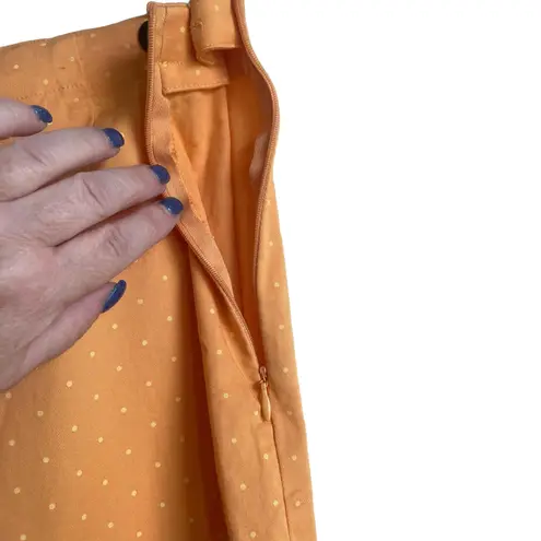 Susan Bristol Susan Bristol Pants Women 16 Orange Straight Leg Cotton Stretch Beachy Casual