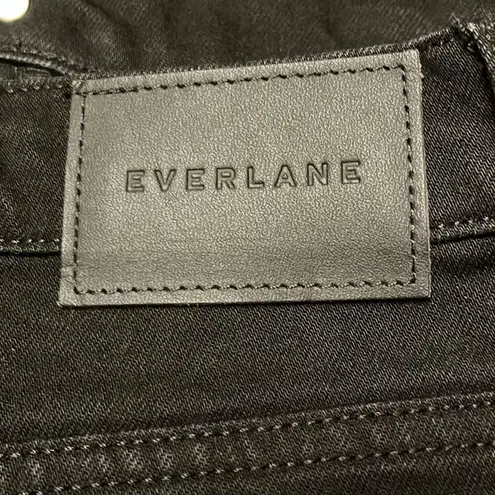 Everlane  The Way High Jean organic cotton in coal raw hem Sz 25 Long Regular NWT