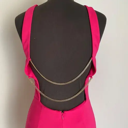 H:ours Revolve sz S pink chain back Cassia mini party dress NWT