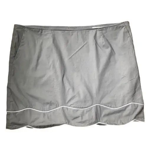 Golftini Truth or Dare Golf Pickleball Skort Women's Sz. 14 Gray With POCKETS