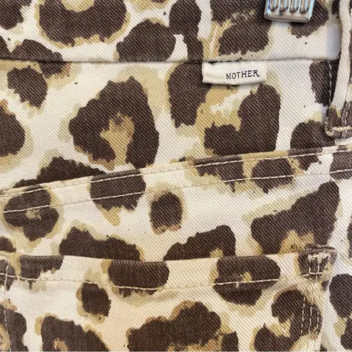 Mother High Waisted Looker Ankle Fray In Touch Of The Tiger Size 24