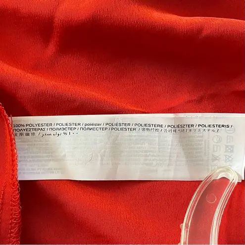 MNG Suit Ruffle Tank Top Spaghetti Strap size XS Red