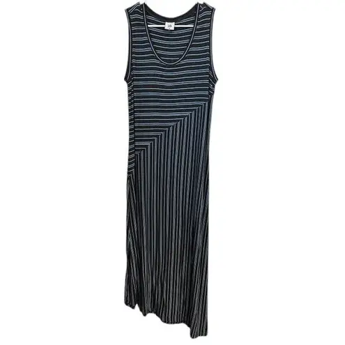 CAbi  5796 Striped Maxi Dress Sleeveless Casual‎ Summer Tank Dress Size Med