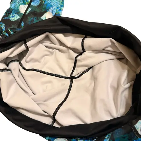 Constantly Varied Gear Sz L Skull Print Workout Leggings Black Green Squat Proof Size L