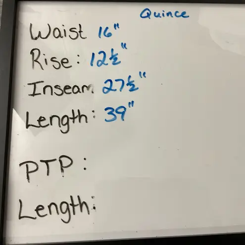 Quince 100% European Linen Wide Leg Pants, Drawstring Waist, Relaxed Fit, Size L