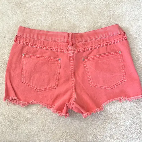 Free People EUC  Faded Red Jean Shirts