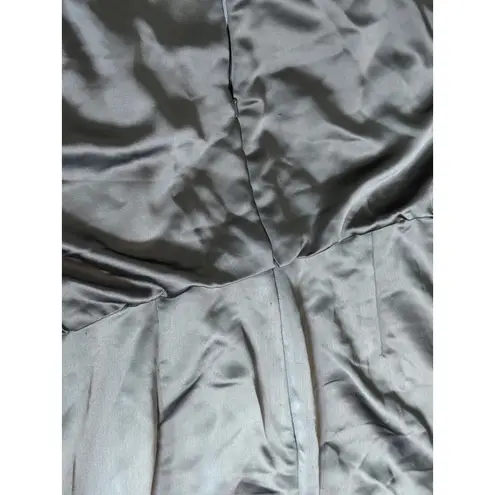 NWT Dessy Collection Size 18 R1 Midnight Navy Blue Keyhole Back Dress Gown FLAW