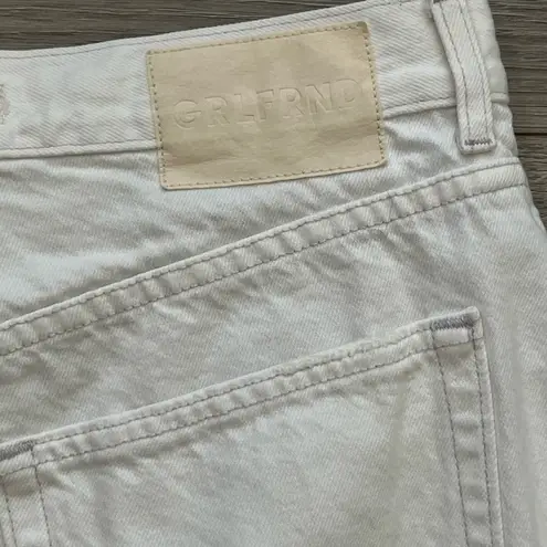 GRLFRND Quinn High Rise 90's Boyfriend Short | Distressed Kelso Dunes White | 30
