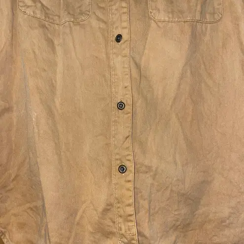 Madewell Gold Yellow Tomboy Work Utility Shirt Size S